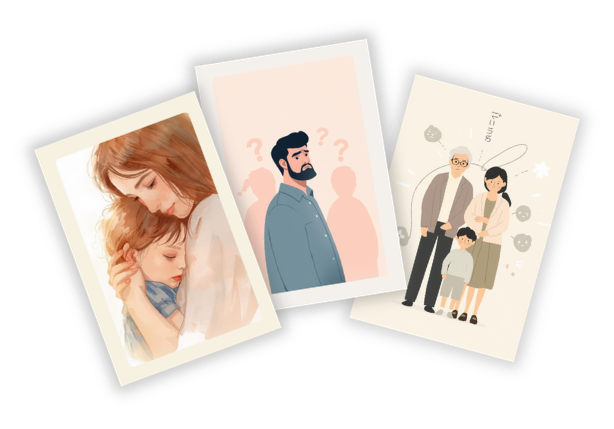 家族の感情連鎖マップ ワークシート